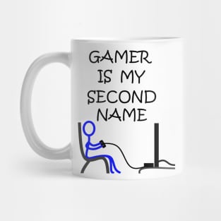 Stick Figure Video Gamer Mug